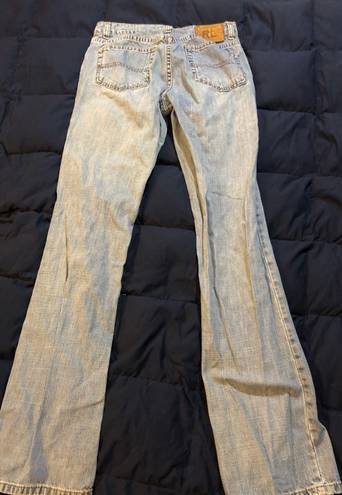 Polo Vintage  Ralph Lauren low rise light wash denim flare jeans (Size 8 x 34”)- fits true to size