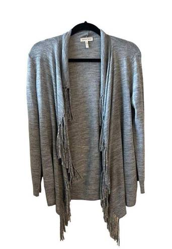 Rebecca Taylor Stylish Women's Light Gray
Fringed Cardigan size xs