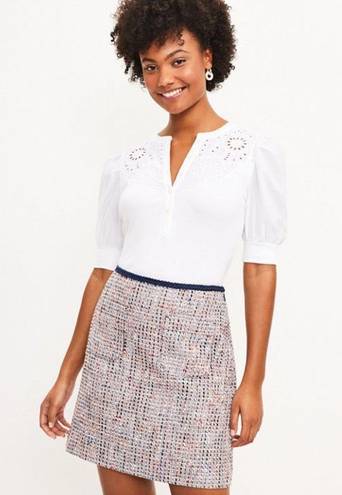 The Loft  Tweed Pocket Shift Skirt