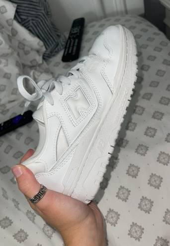 New Balance All White 550 s