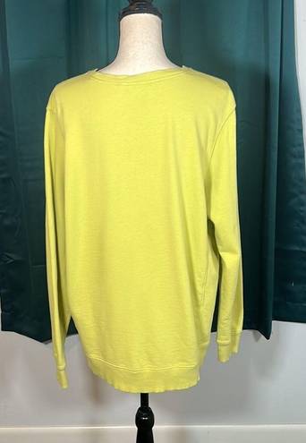 Tommy Hilfiger  Women's Lime Green Sweater ~~Sparkle Logo~~