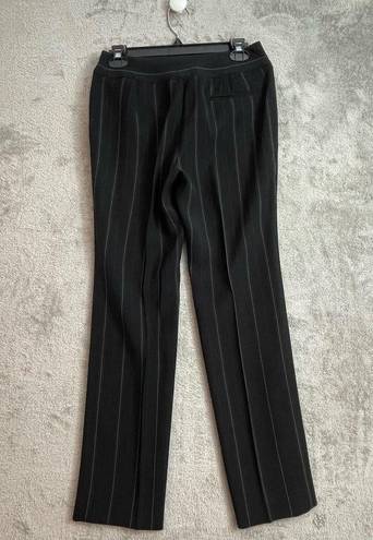 Emporio Armani  Black Pinstripe Mob Wife Dress Pants Slacks Size 6/28