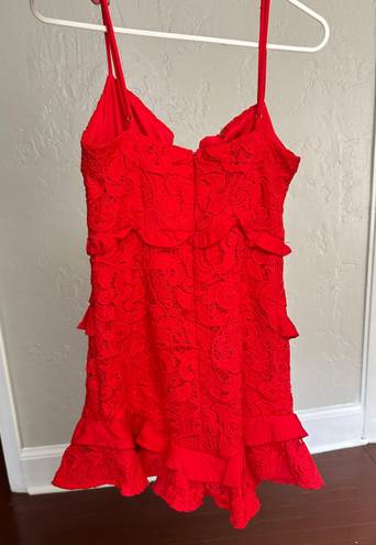 Saints + Secrets Red Mini Dress