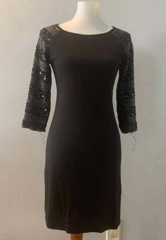 Reiss Beaded Sleeve Sheath Dress