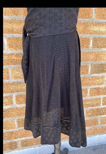 Rebecca Taylor 
Mixed Eyelet Tie Waist Dress size 4