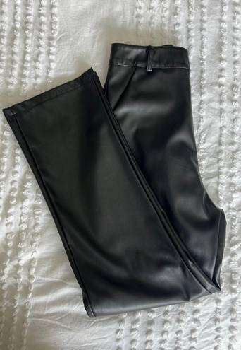 Faux Black Leather Pants