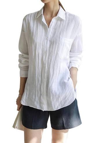 Women's Cotton Linen Shirts Size XL