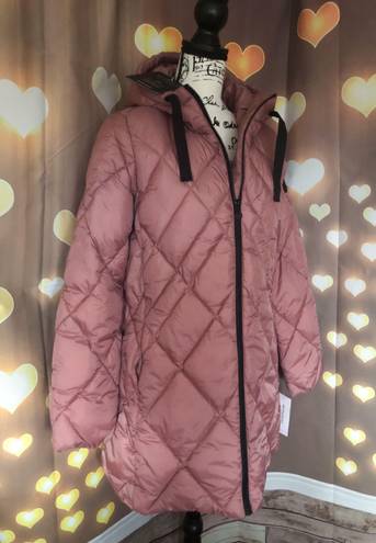 Bernardo pink jacket coat quilted puffer women’s winter outerwear putty pink