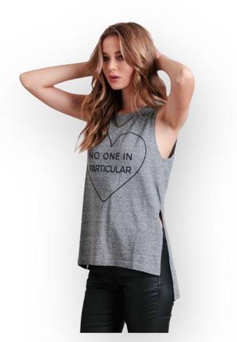 Lovers + Friends new  ᯾ No One in Particular Muscle Tee Tank ᯾ Sweatshirt Grey ᯾