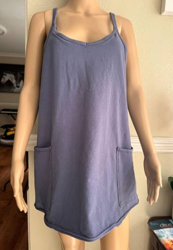 Free People HOT SHOT MINI DRESS IN XS INDIGO BLUE