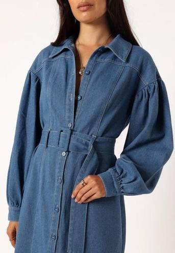 Petal and Pup NWT  Kocoa Long Sleeve Midi Dress in Denim