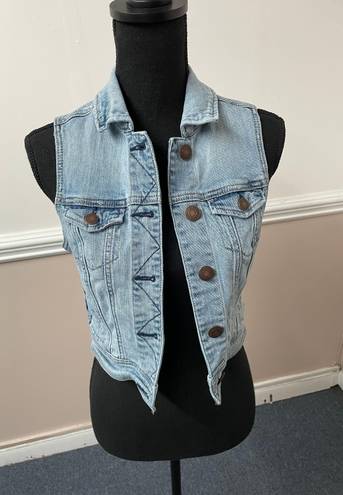 American Eagle Jean Jacket Vest