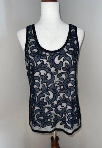 Karen Kane Pretty  Embroidered Overlay Tank!