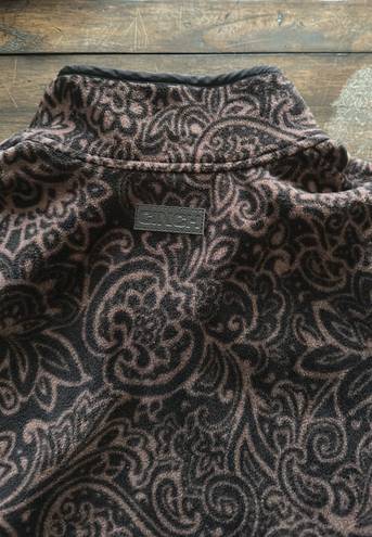 Cinch Tooled Western Brown Womens Pullover Size L