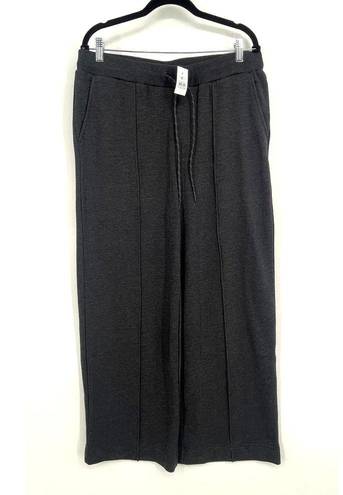 Lou & grey  Pintucked Fluffy Fleece Wide Leg Pants Size L NWT