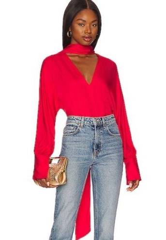 L'Academie  Malin Top in Bright Red