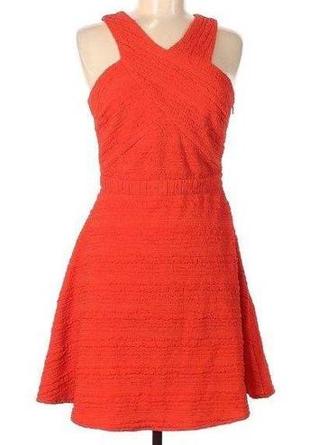 Sugar Lips  textured orange halterneck sun dress