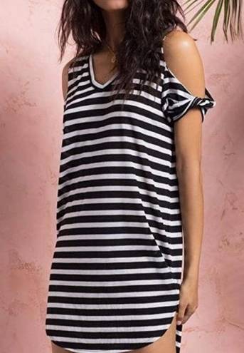 l*space L* Domino Stripe‎ Black/White Coverup Size XS/S