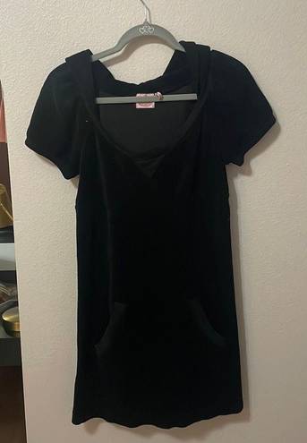 Juicy Couture black velvet cover up