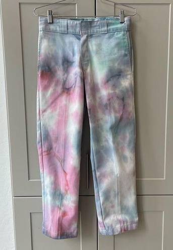 Dickies  Womens Tie Dye Custom Pants Size 28x27 Streetwear Reworked Festival Y2K