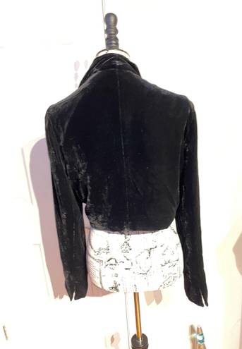 Dana Buchman NWOT Vintage Silk Velvet Crop Bolero Rave cover Formal Evening Party