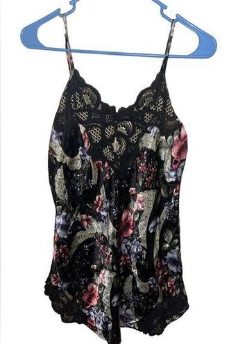 Victoria's Secret Victoria’s Secret gold label floral satin slip dress with lace trim size…