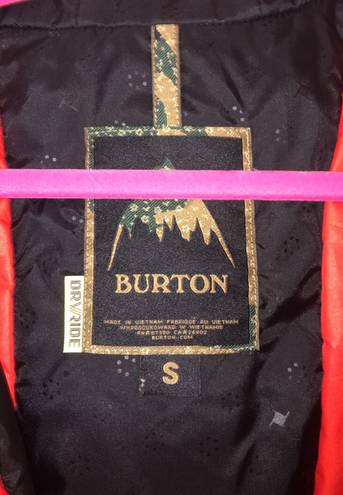 Burton Red Ski Coat 