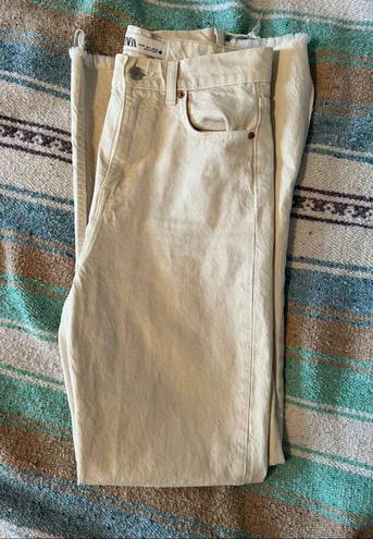 ZARA White Jeans