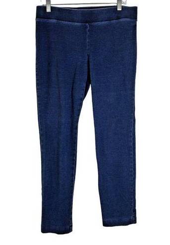 J.Jill Pure  Women Jeans Sz Small Blue Pull On Pants 33x28 Ankle Mid Rise Stretch