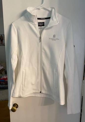 White Terranea Zip Up Jacket Size M