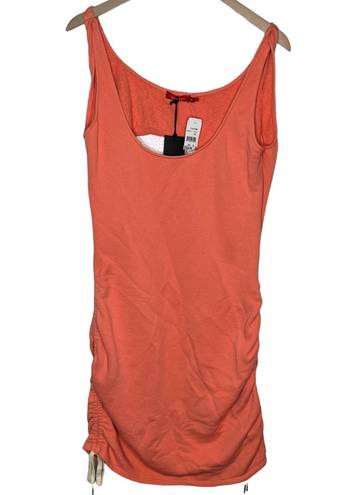 n:philanthropy coral orange terry cloth cover up cinched dress size XL