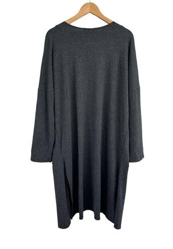 Carly Jean Los Angeles  CJs Favorite Ribbed Cardigan Charcoal Gray Size XXL