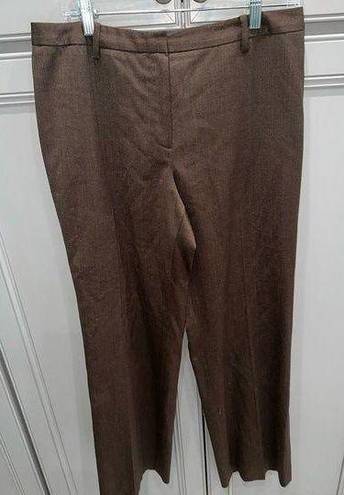 Brooks Brothers  Women’s Catherine fit brown wool dress pants size 12