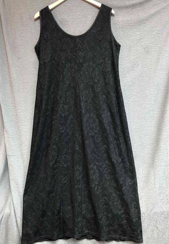 Krass&co Working Classics Design And  Black Lace Overlay Sheath Dress Size 14/16