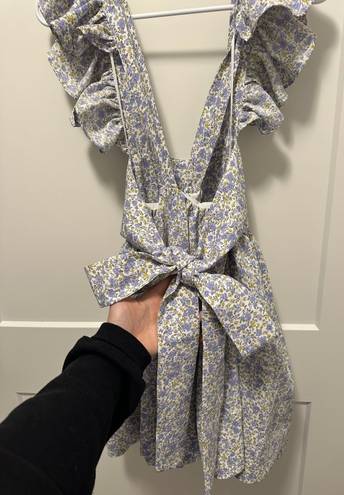 These Three Boutique Periwinkle Flutter Sleeve Dress