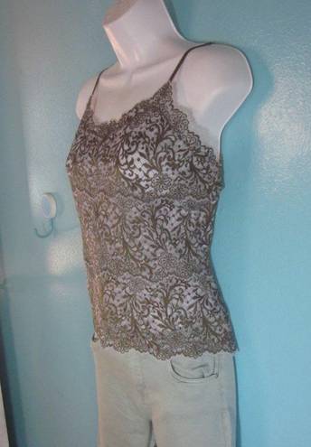 Natori Josie  Cami Size M Brown Lace