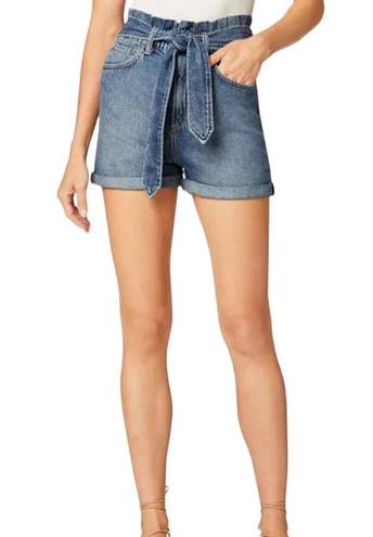 Joe’s Jeans Joes Jeans Paperbag Waist Belted Denim Shorts Med Wash NEW Size 29