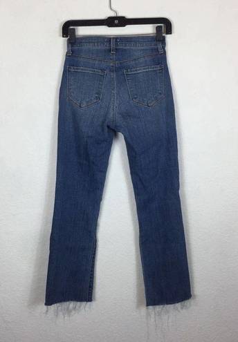 L'Agence L’agence Daria High Rise Distressed Cropped Straight Jeans Size 24