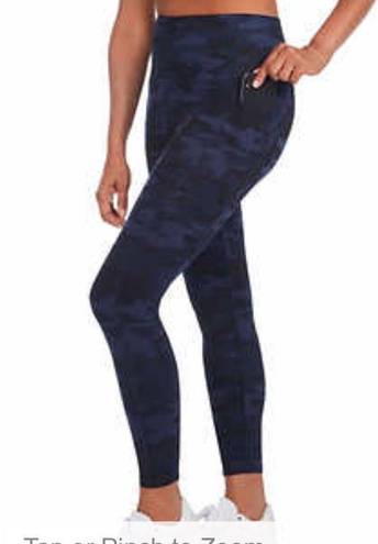 Danskin NEW  Ladies' High Rise Brushed Legging Medium 8/10 Blue Camo