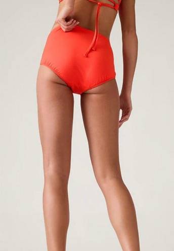 Athleta  size M Essential Swim Boyshort Larspur Red Orange Medium