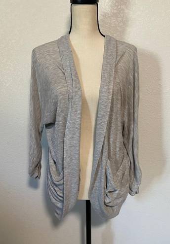 Say Anything - Women's Grey Cardigan Size XXL Pockets