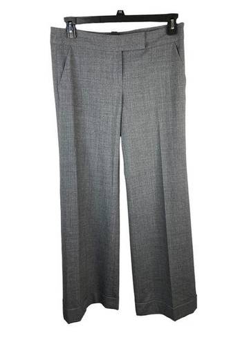 Laundry by Shelli Segal Laundry Shelli Segal Womens Cuffed Wide Leg Dress Trousers Pants Gray size 8