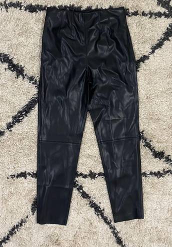 Lulus Black High Waisted Faux Leather Pants