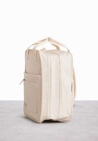 BEIS The Expandable Backpack In Beige