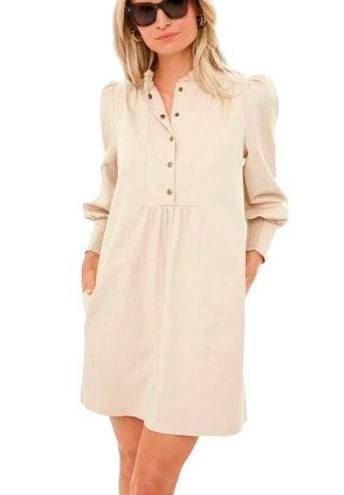 Tuckernuck  Pomander Place Claiborne 3/4 Sleeve Khaki Shirt Dress MEDIUM