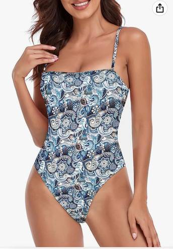 Relleciga Women's Bandeau One Piece Swimsuits