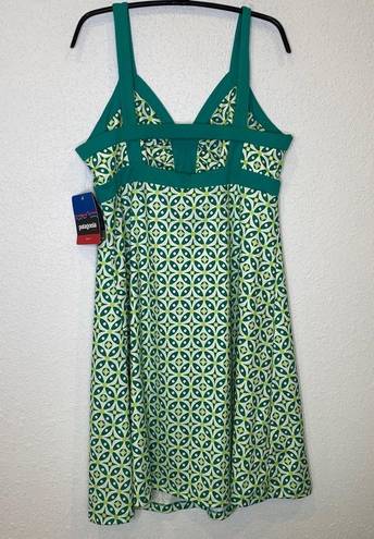 Patagonia  Slim Fit Green Minette Wayward Tank Dress Stretchy NWT Sz XL