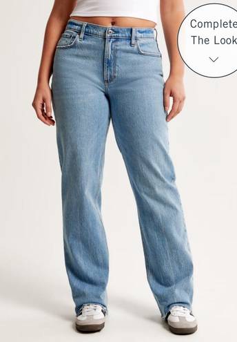 Abercrombie & Fitch Curve Love Low Rise Baggy Jeans