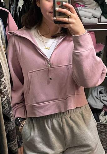 Lululemon Mauve Pink Scuba Half Zip