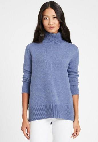 Banana Republic  Relaxed Chunky Turtleneck Sweater in Vintage Blue Women's M NEW